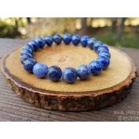 Sodalite and Lapis Lazuli Beaded Bracelet by Rock My Zen Sodalite and Lapis Lazuli Beaded Bracelet by Rock My Zen